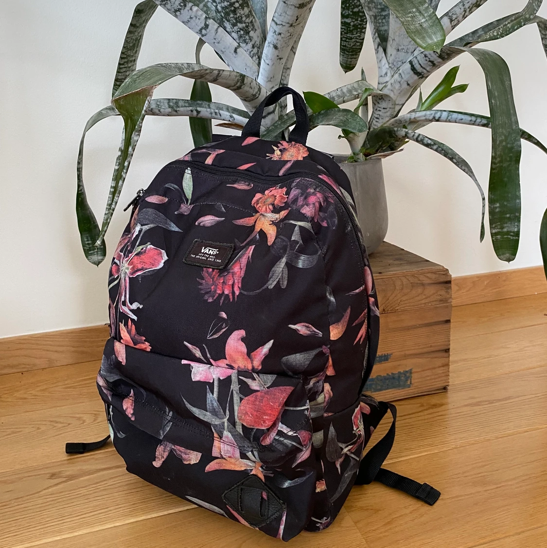 Blommig Vansryggsäck