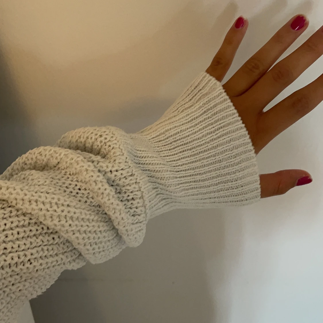 stickad tröja med detalj - 90