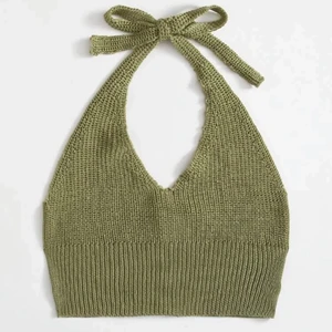 Stickad halter neck - Super trendig stickad halter neck topp