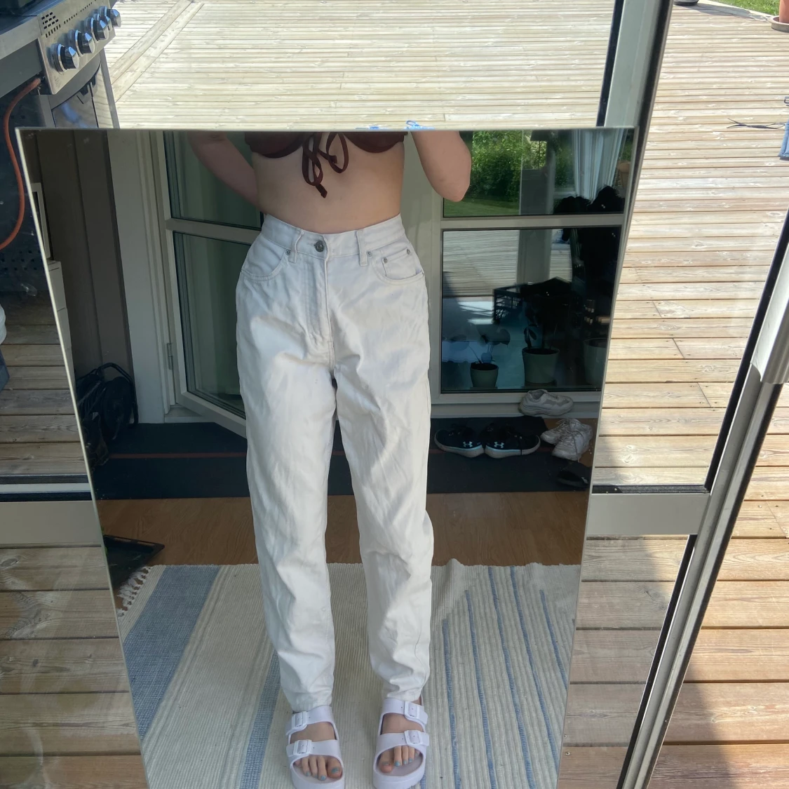 Vita supersnygga jeans