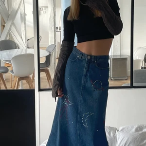 Vintage nederdel - Vintage denim nederdel