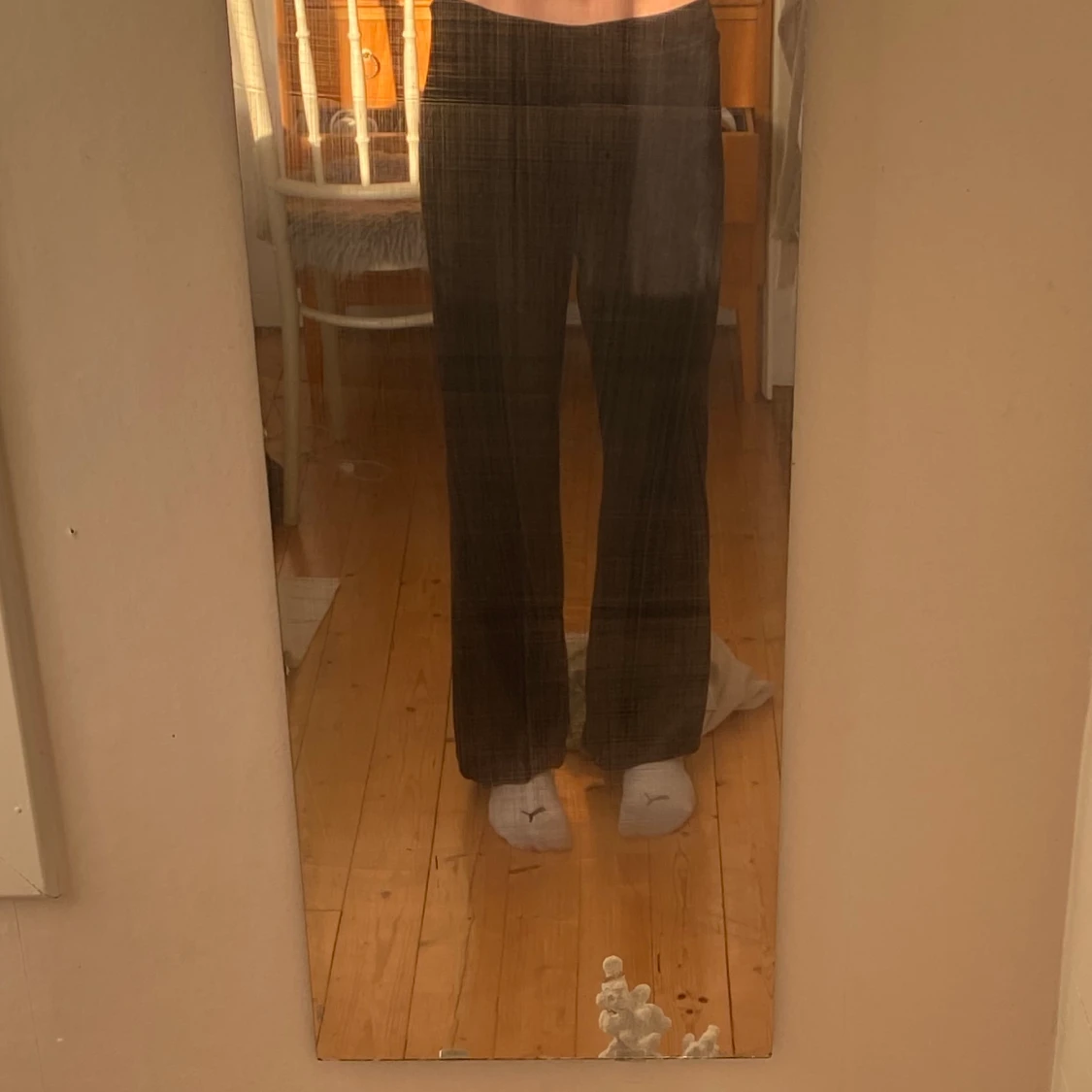 Svarta sammet byxor  - 90