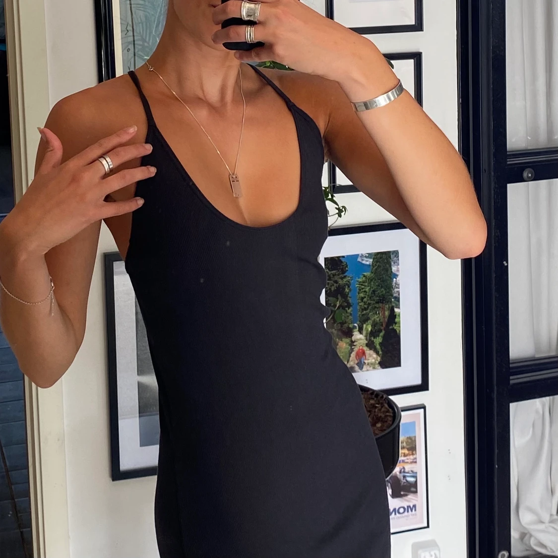 Svart Calvin klein klänning