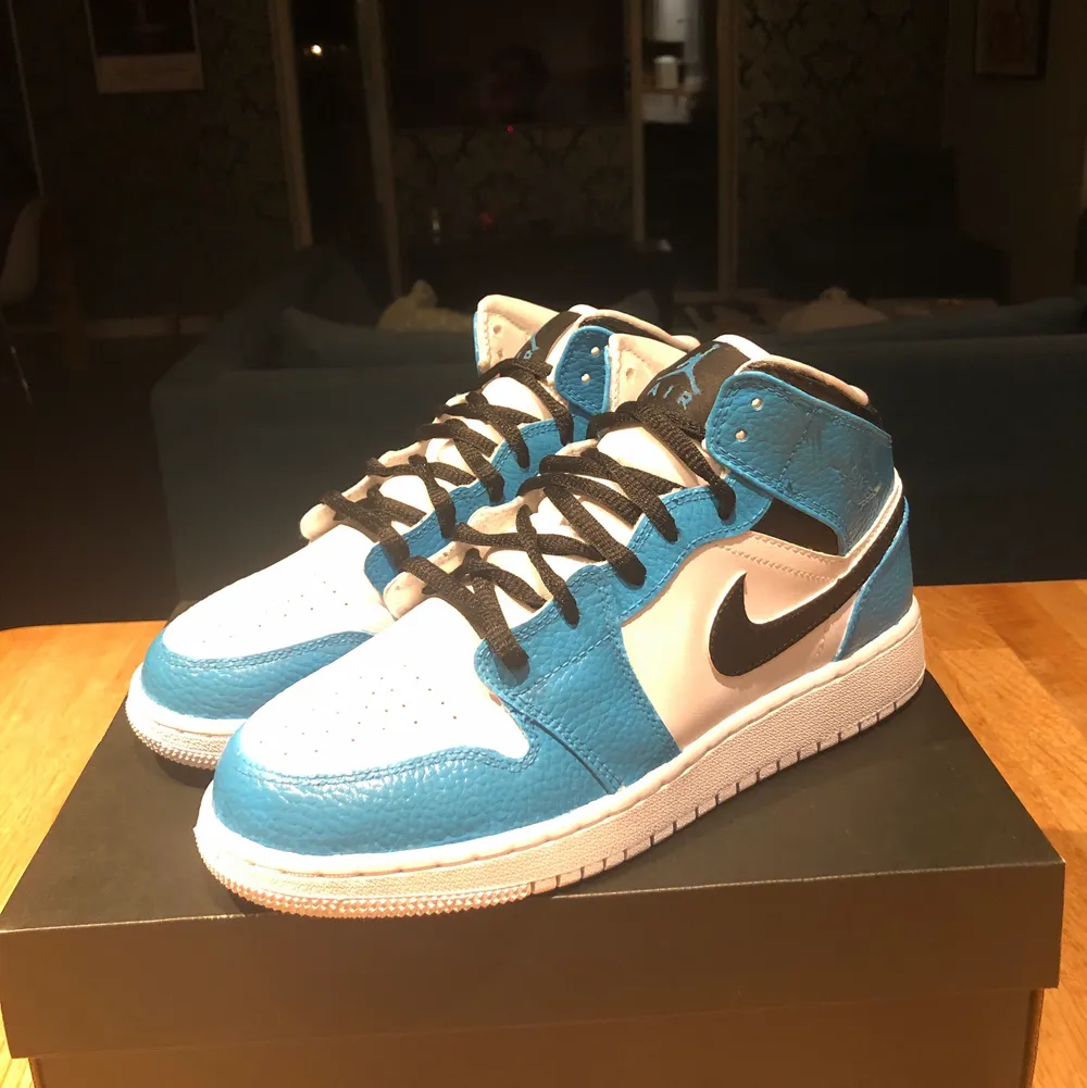 Oanvända custom Jordan 1 i storlek 38,5. Målade med Angelus läderfärg. Kan mötas i Stockholm eller frakta spårbart för 99kr. Ifall en egen färg önskas kan det lösas.. Skor.