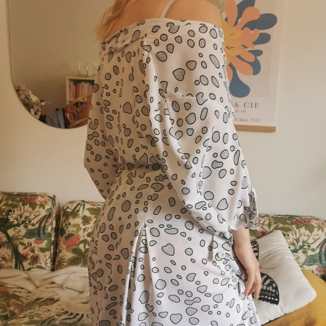 off the shoulder maxiklänning - 90