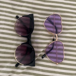 solisar💜 - Två par solglasögon i använt skick, säljes pga inte riktigt min stil💕 båda från hm!! 10kr+frakt för båda