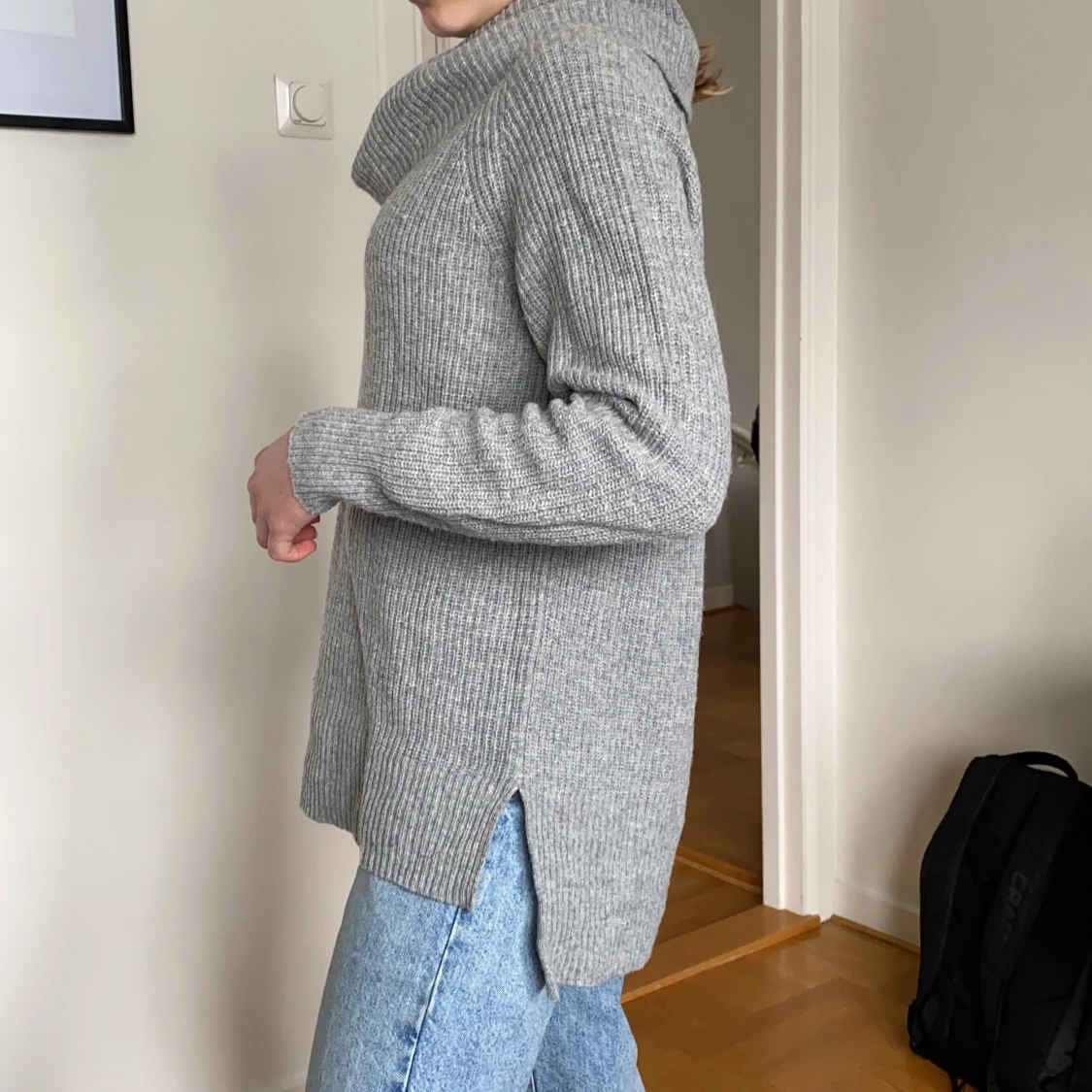 esprit Långa gråa stickadtröja XS - 91