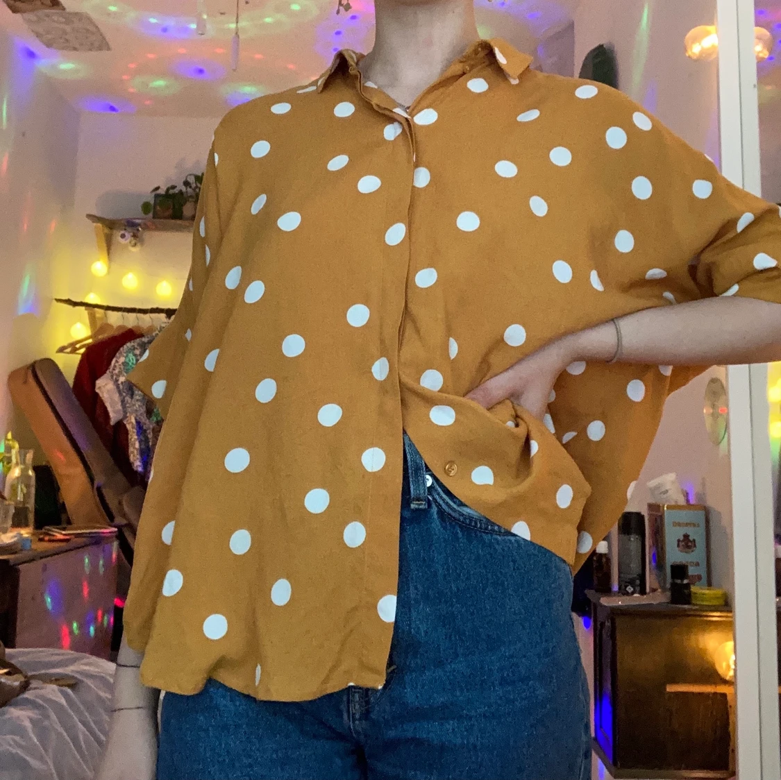 Orange skjorta  - 90