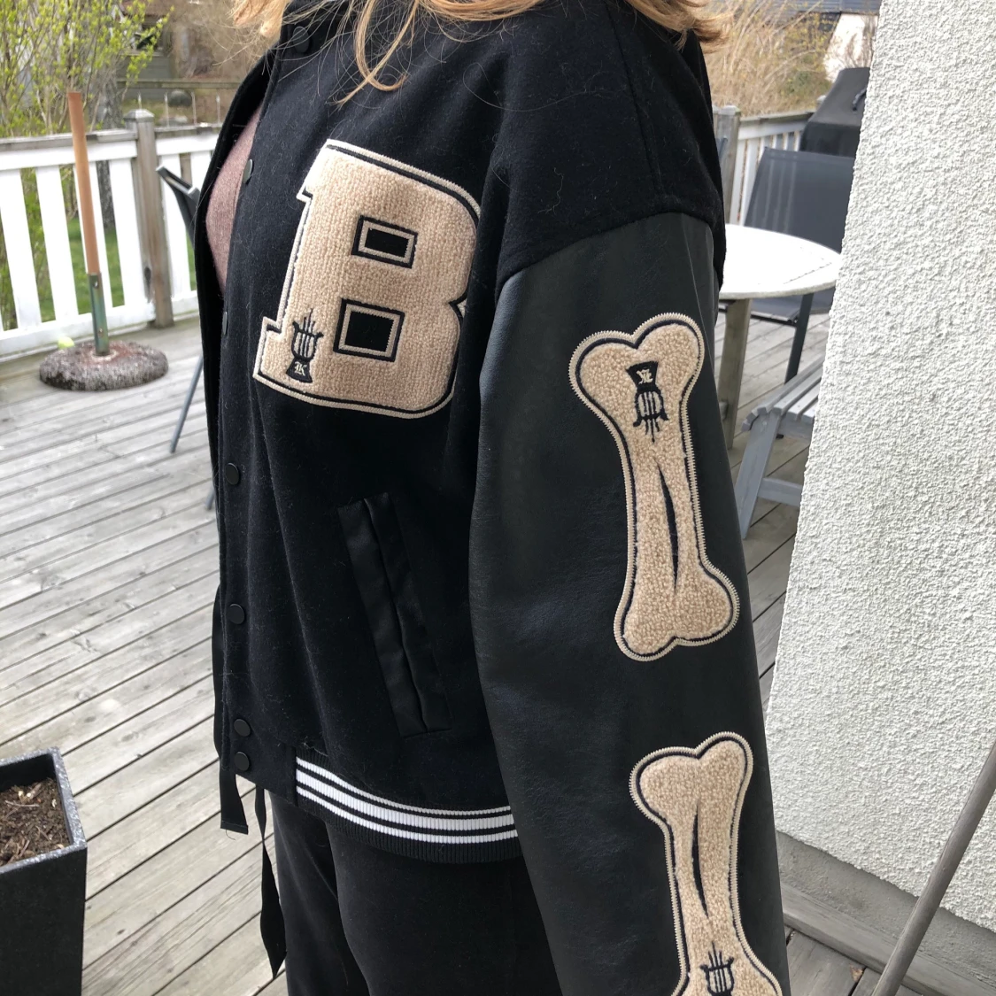  svart varsity-jacka - 91