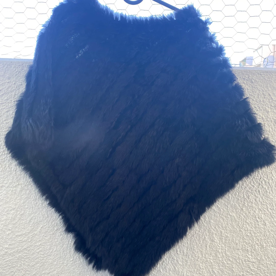 Poncho (äkta päls)  - 90