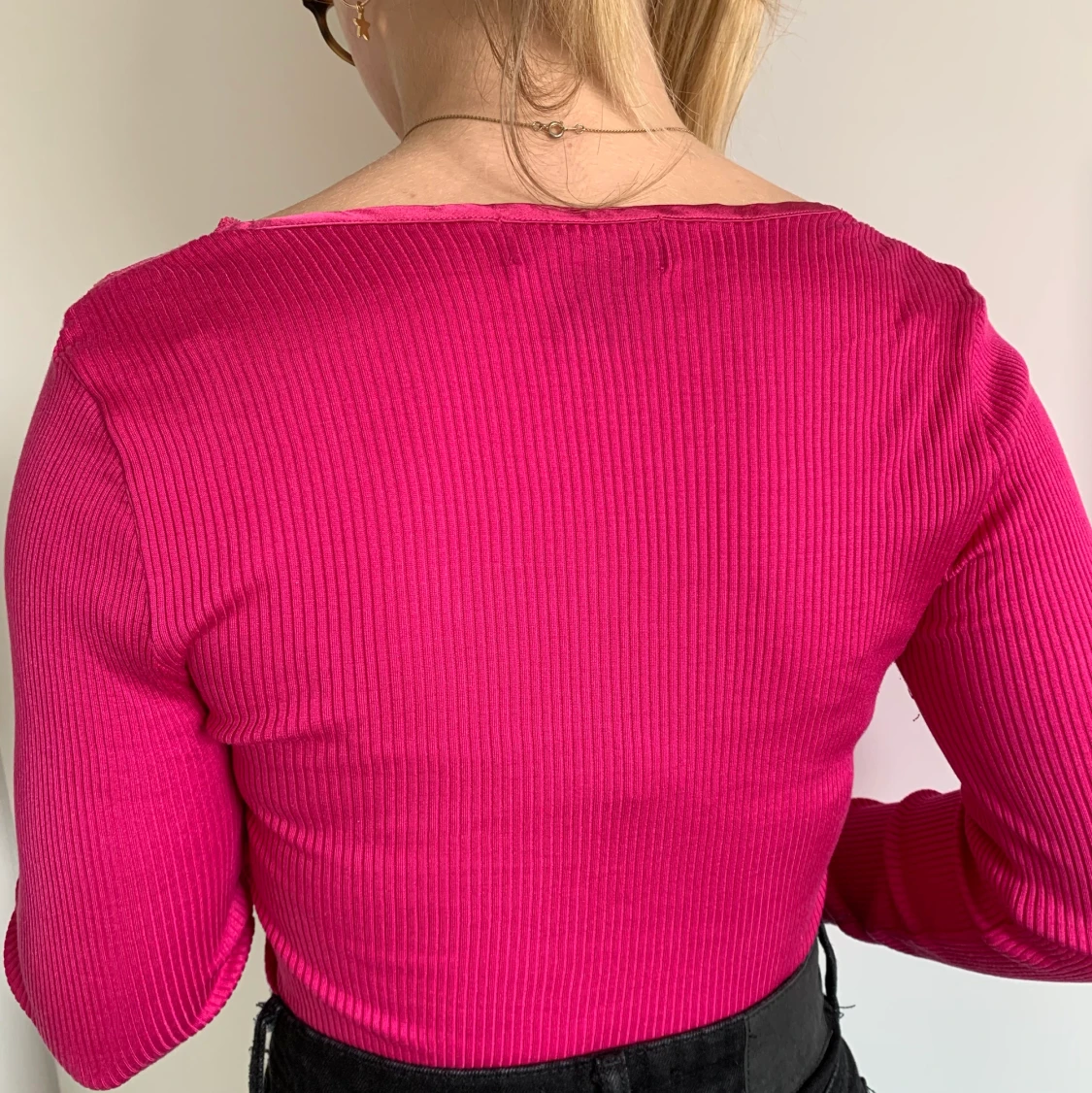 Rosa spets tröja - 91