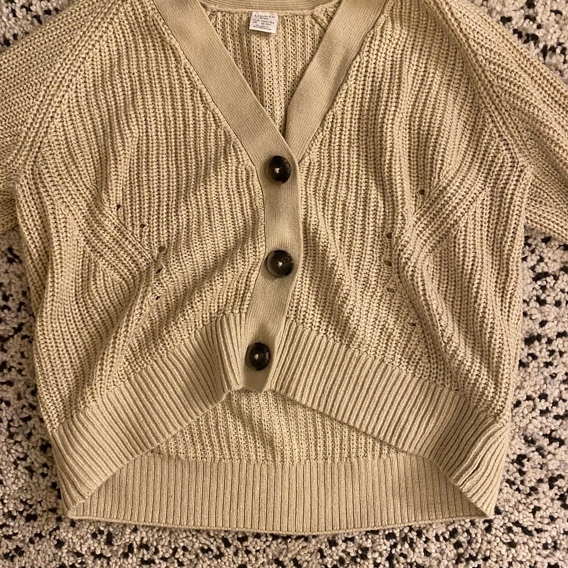  Hoppade stickad tjocktröja  - 90