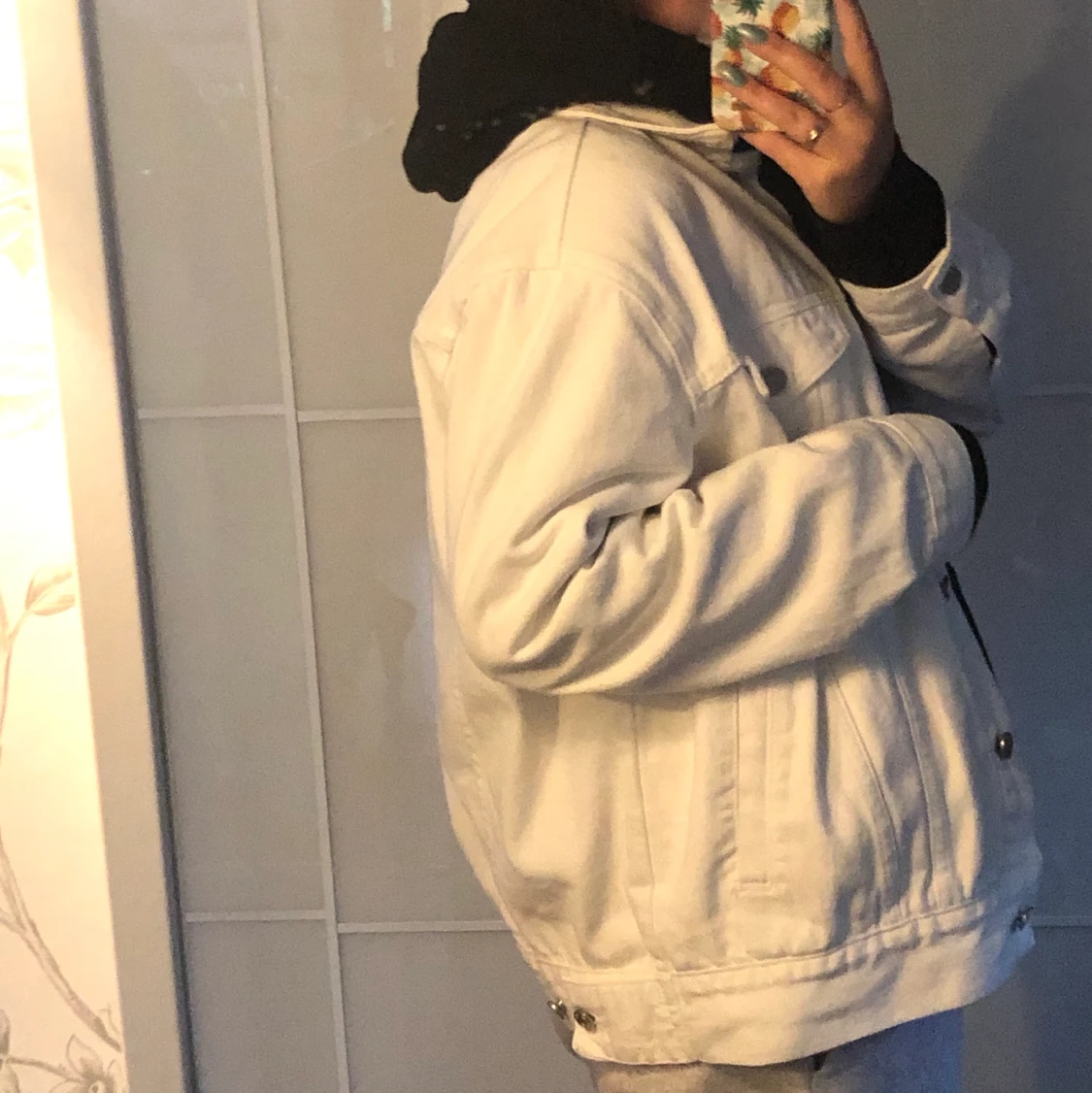 Vit jeansjacka  - 90