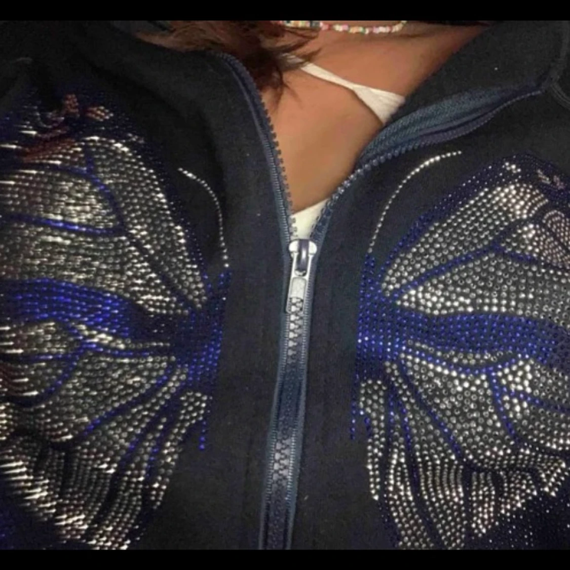 Rhinestone hoodie  - 90