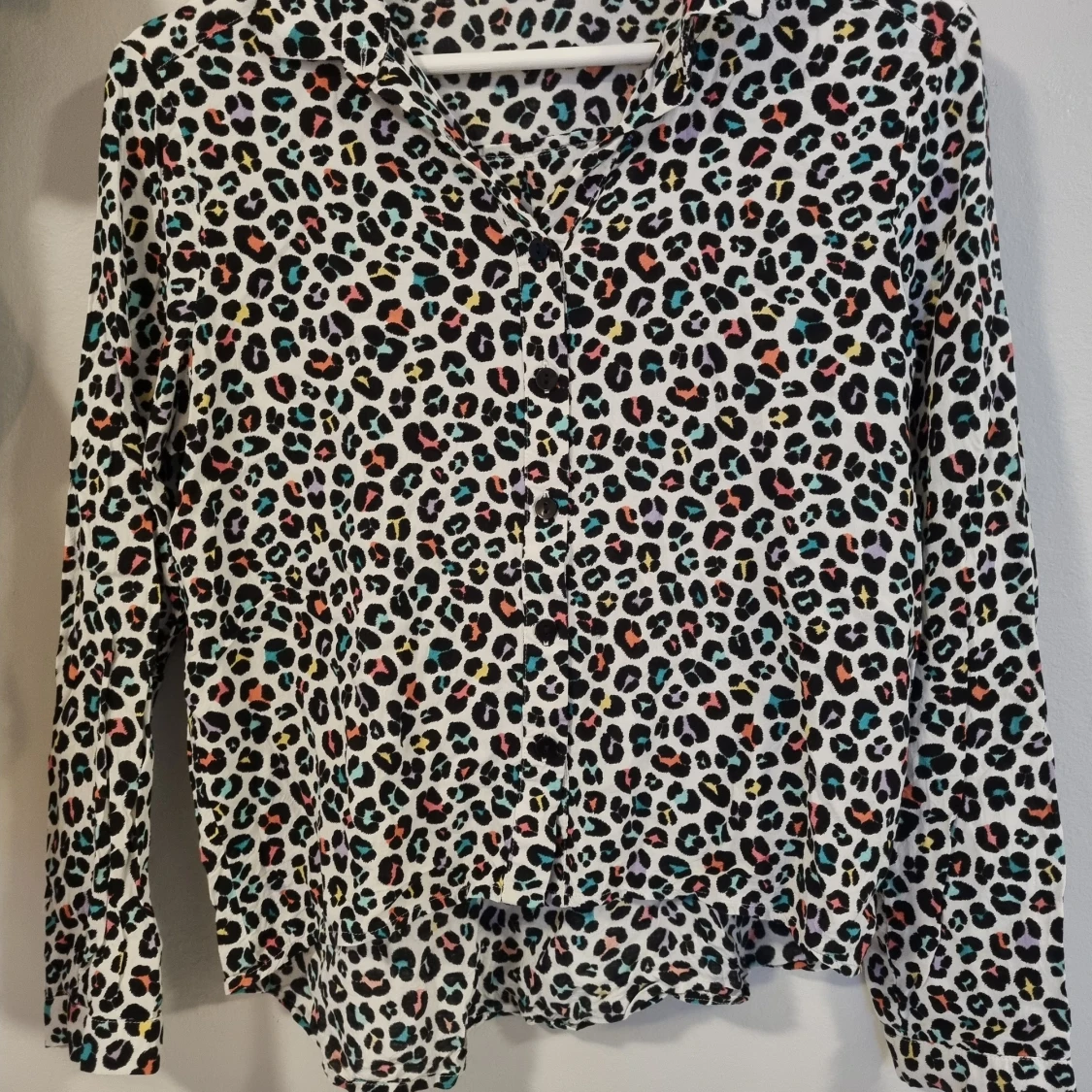Leopardskjorta xs 