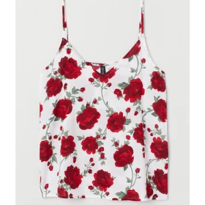 V-ringad topp - En snygg v-ringad topp från H&M med rosor på. Storlek 36. Passar även 34. Toppen skick! 