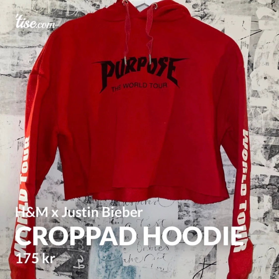 Croppad hoodie