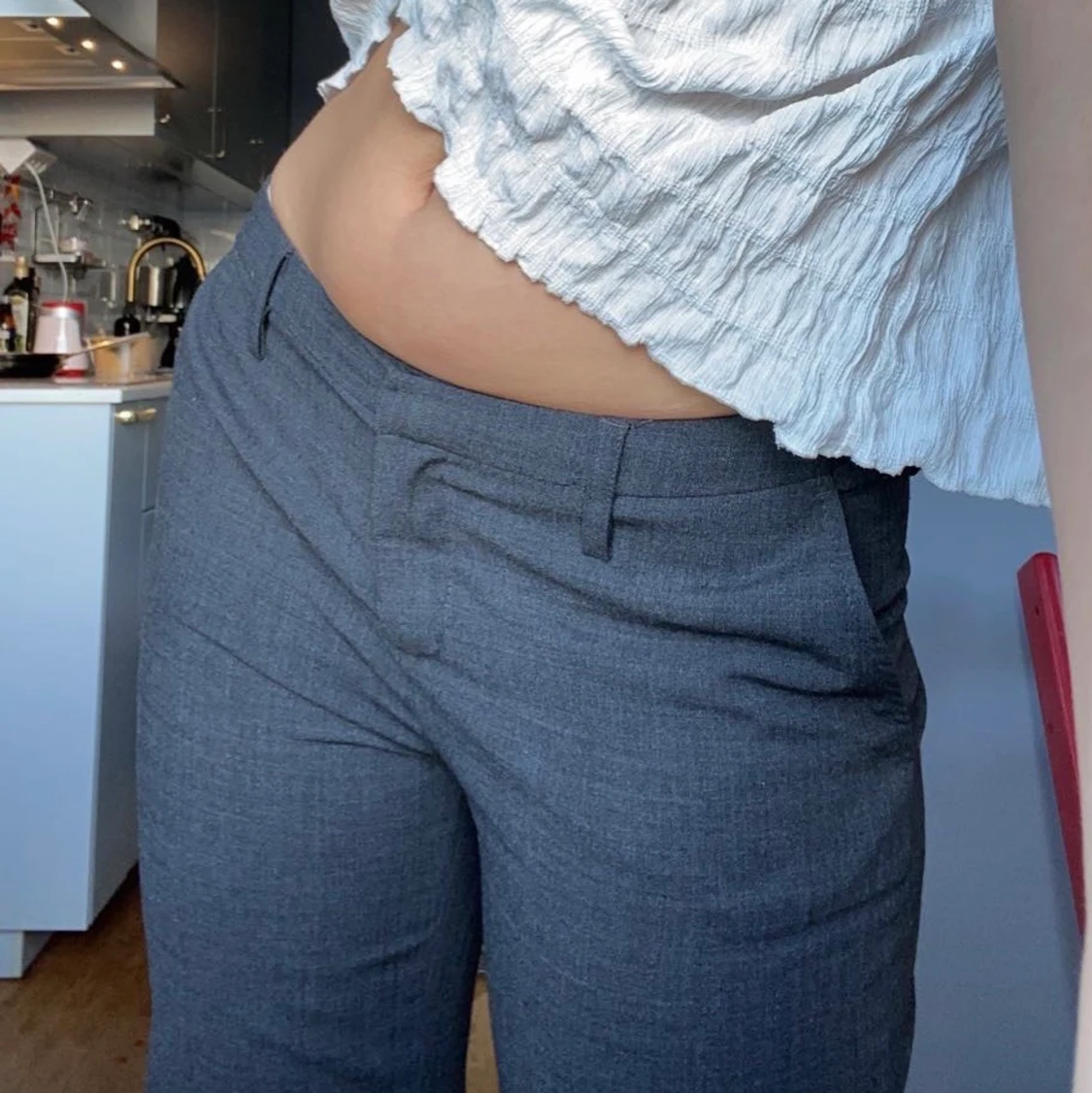 Lågmidjade Kostymbyxor  - 90