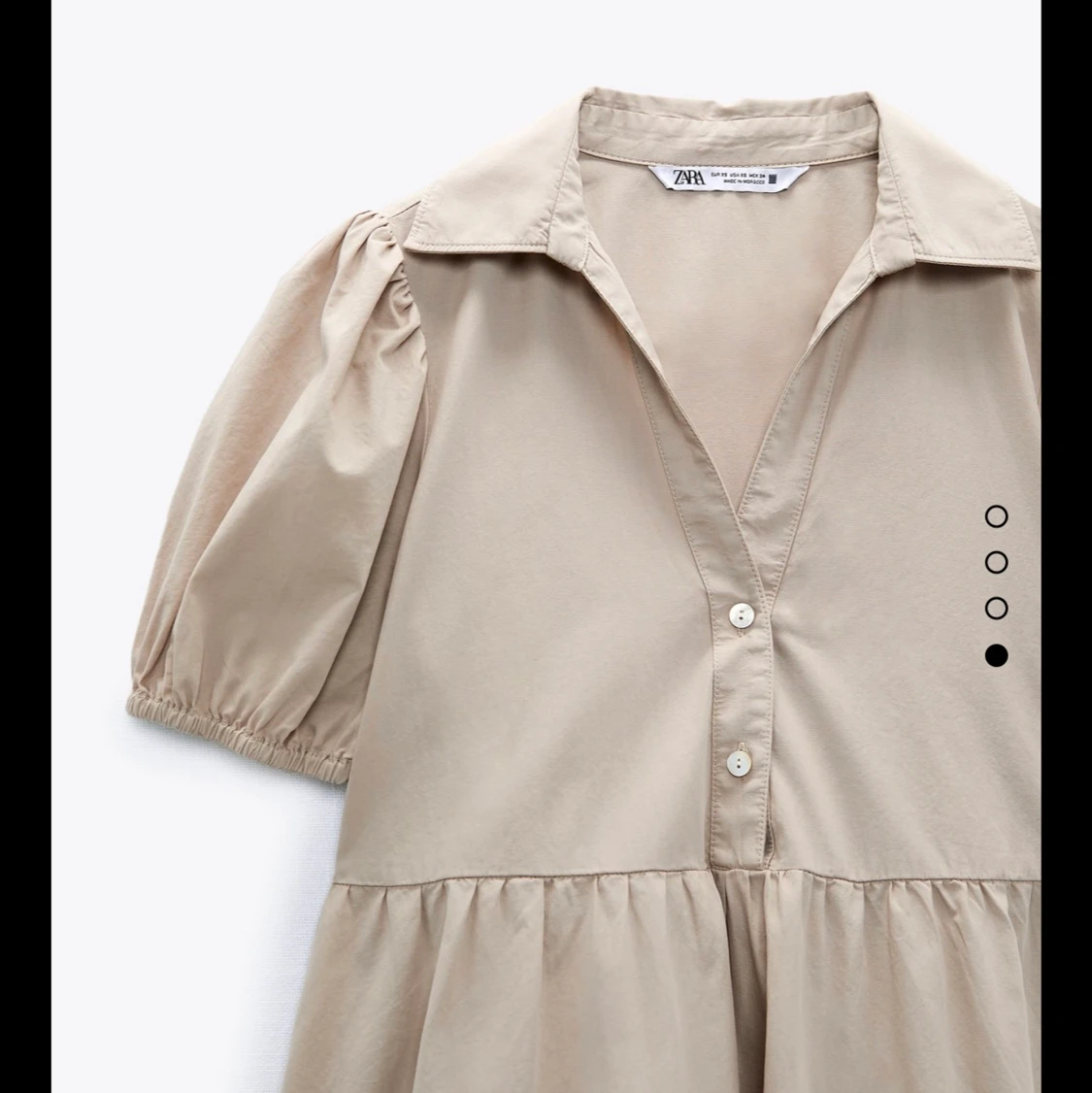 Zara klänning med puffärm