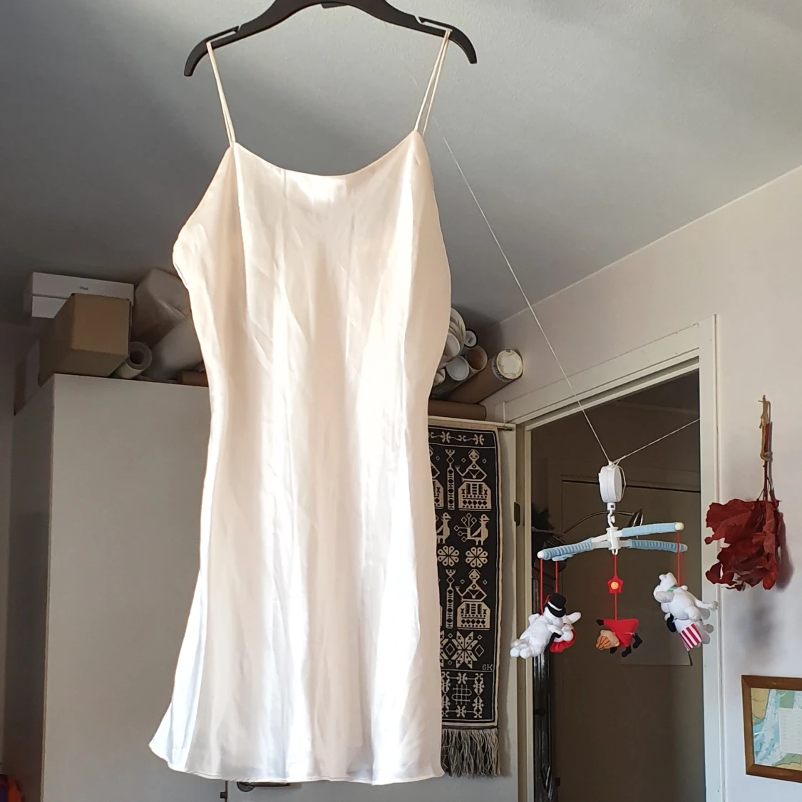 Söt Satin summer klänning  - 90