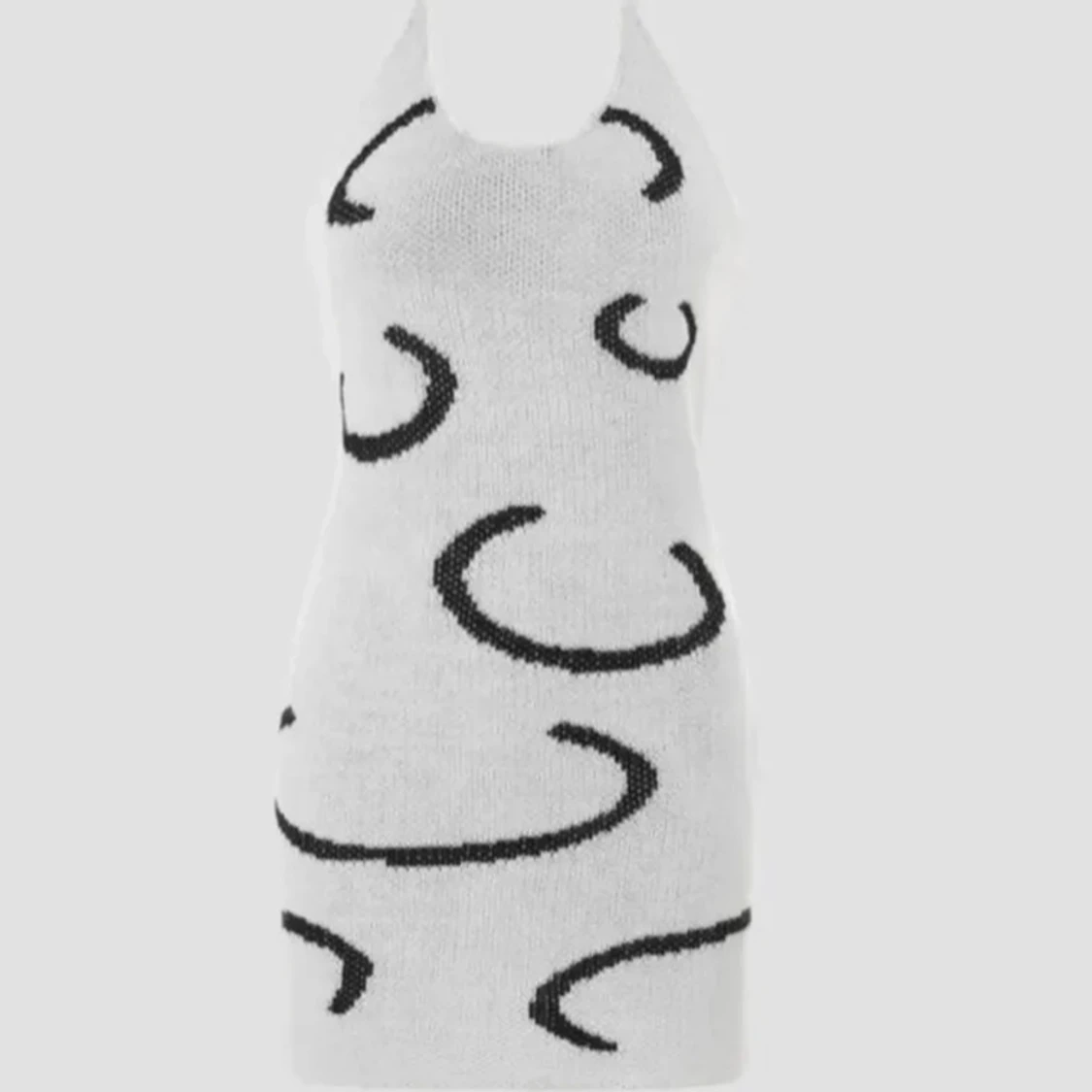 Svartvit halterneck dress - 90