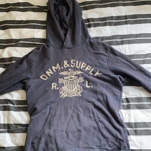 ralph lauren hoodie - mörkblå hoodie med vittryck 
