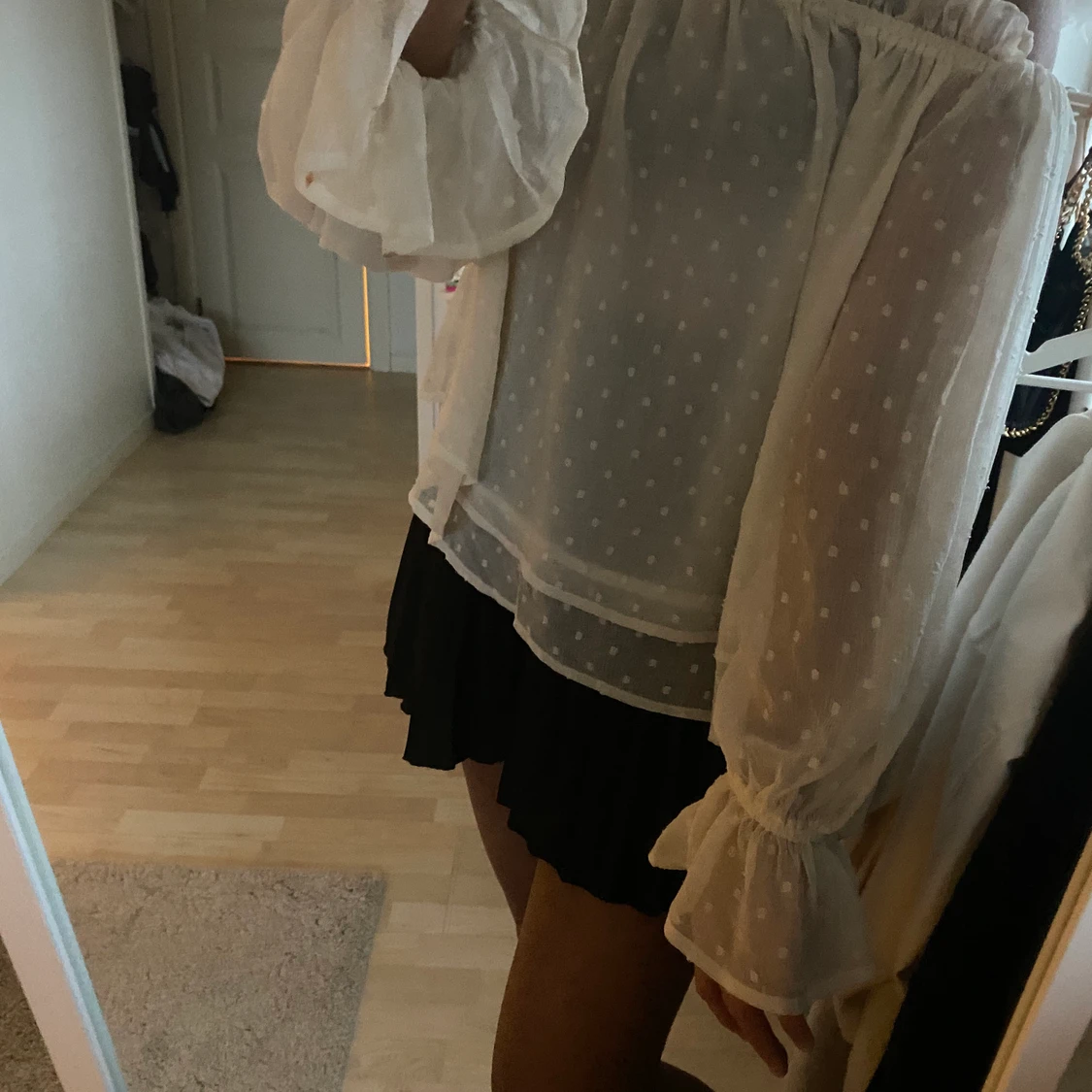 Vit blus strl S - 90