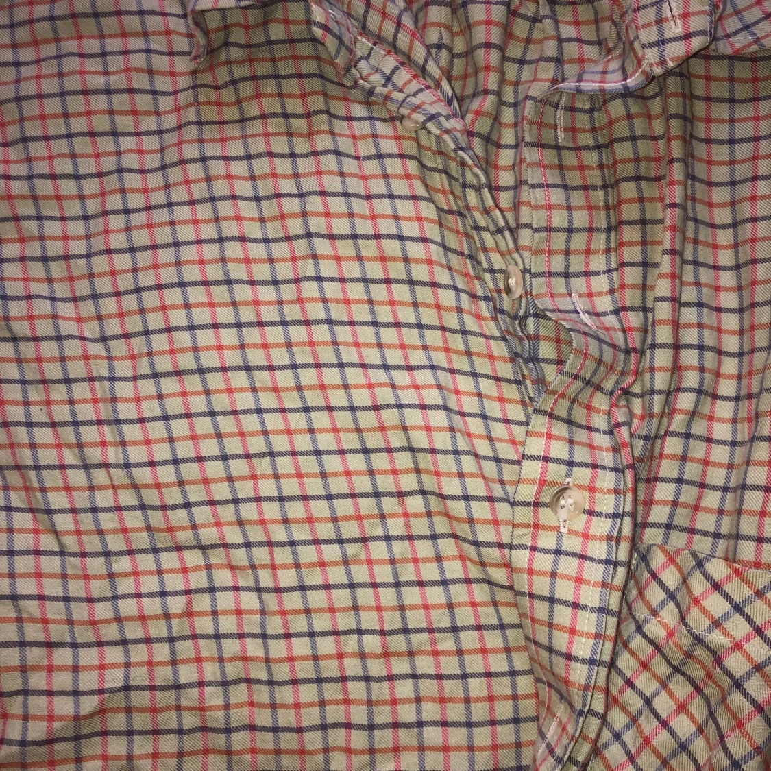 rutig flanellskjorta💐 - 91