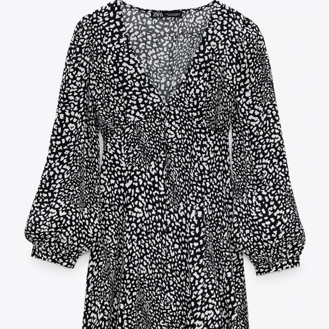 Djurmönstrad klänning zara - 91