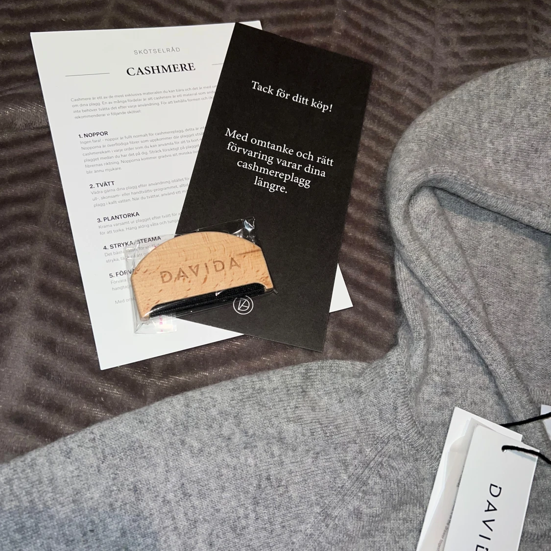 Davida Kashmirhoodie Grå - 2