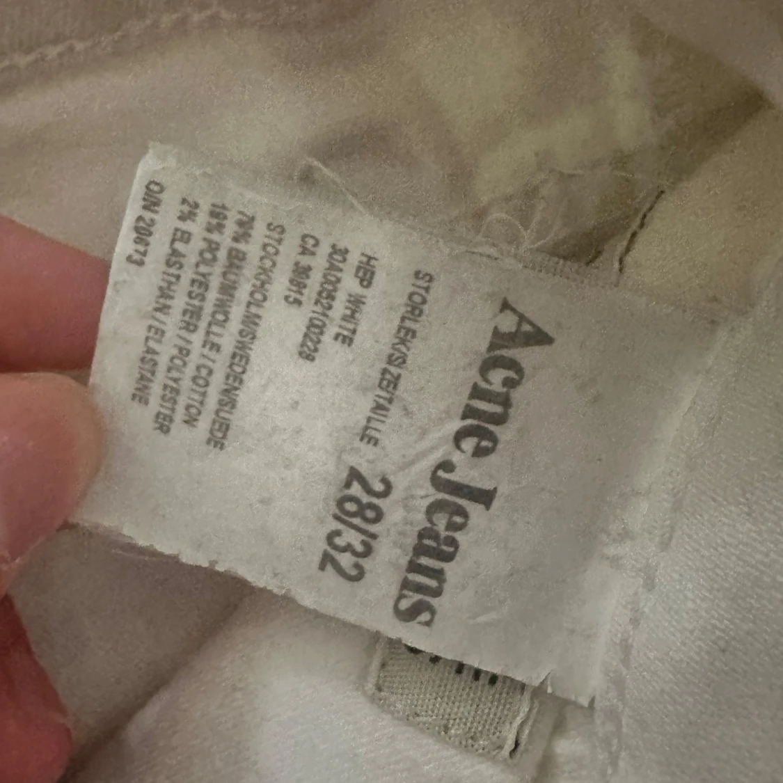 Vita straight jeans från Acne Jeans - 1