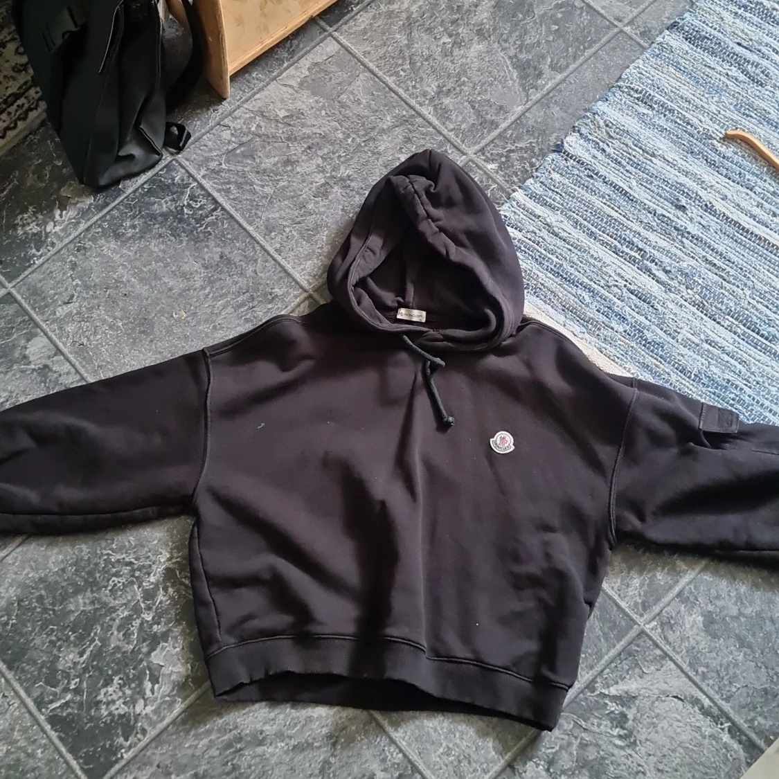 Svart hoodie från Moncler, XL - 3
