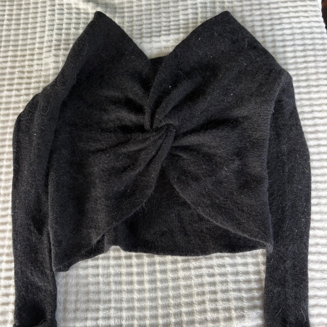 Svart omlottstickad tröja H&M XS - 1