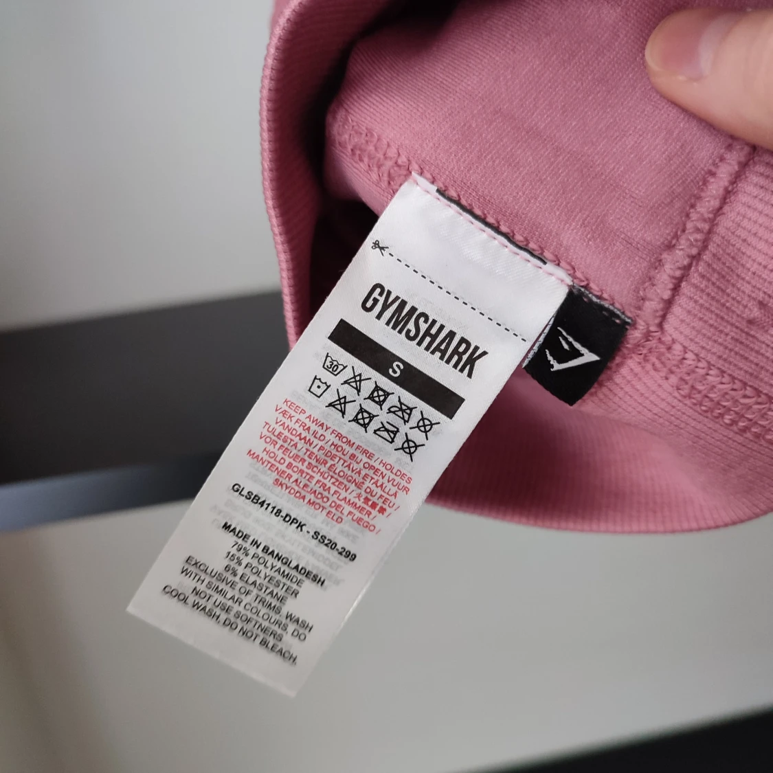 Fin rosa Gymshark sportbh i storlek S - 4