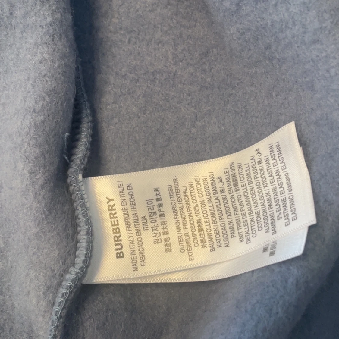 Ljusblå hoodie från Burberry - 2