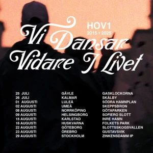 Hov1 konsert biljetter - Säljer 1 hov1 biljett till Stockholm stadion den 29 augusti! Ordinarie ståplats. Skriv för mer info.