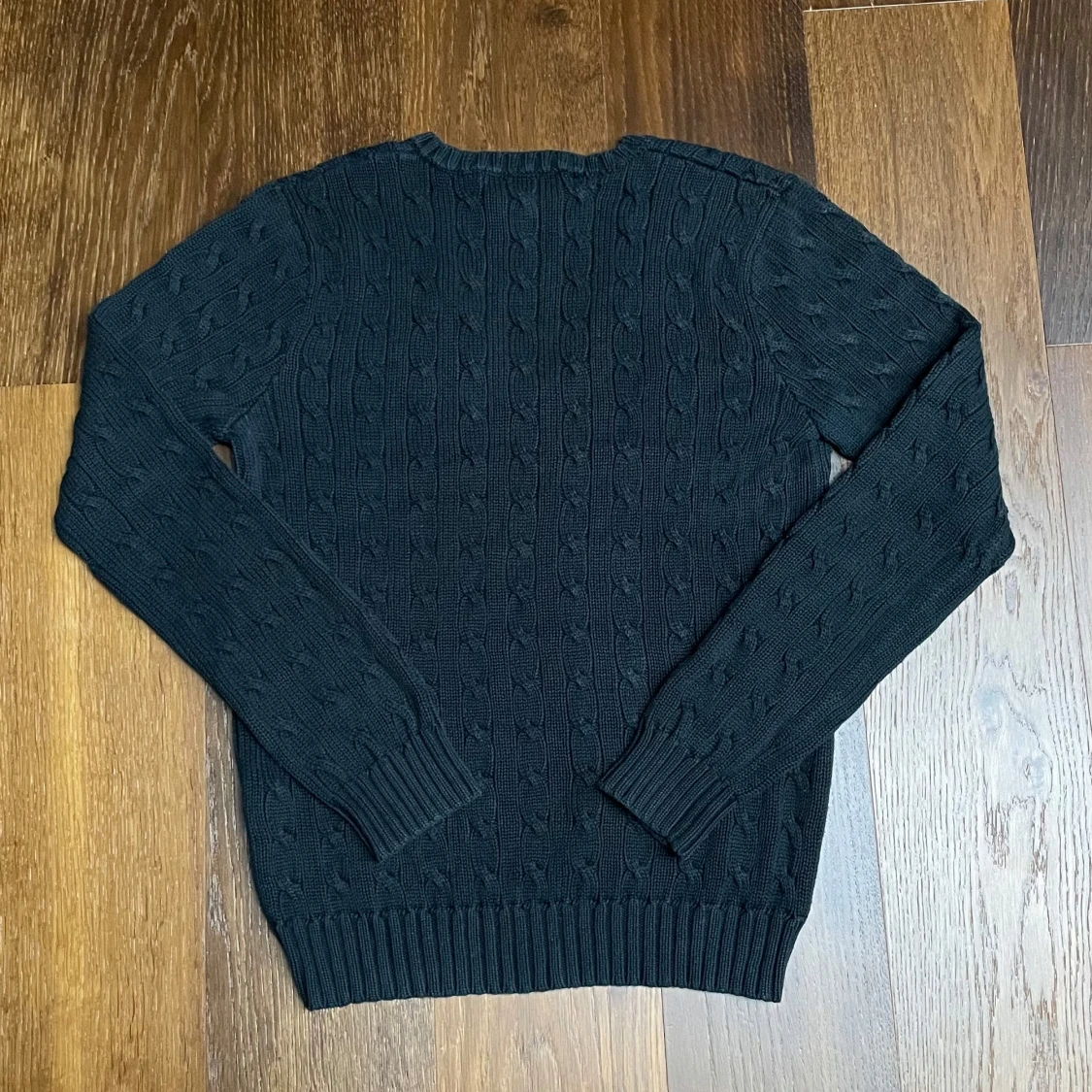 Svart kabelstickad tröja Ralph Lauren - 1