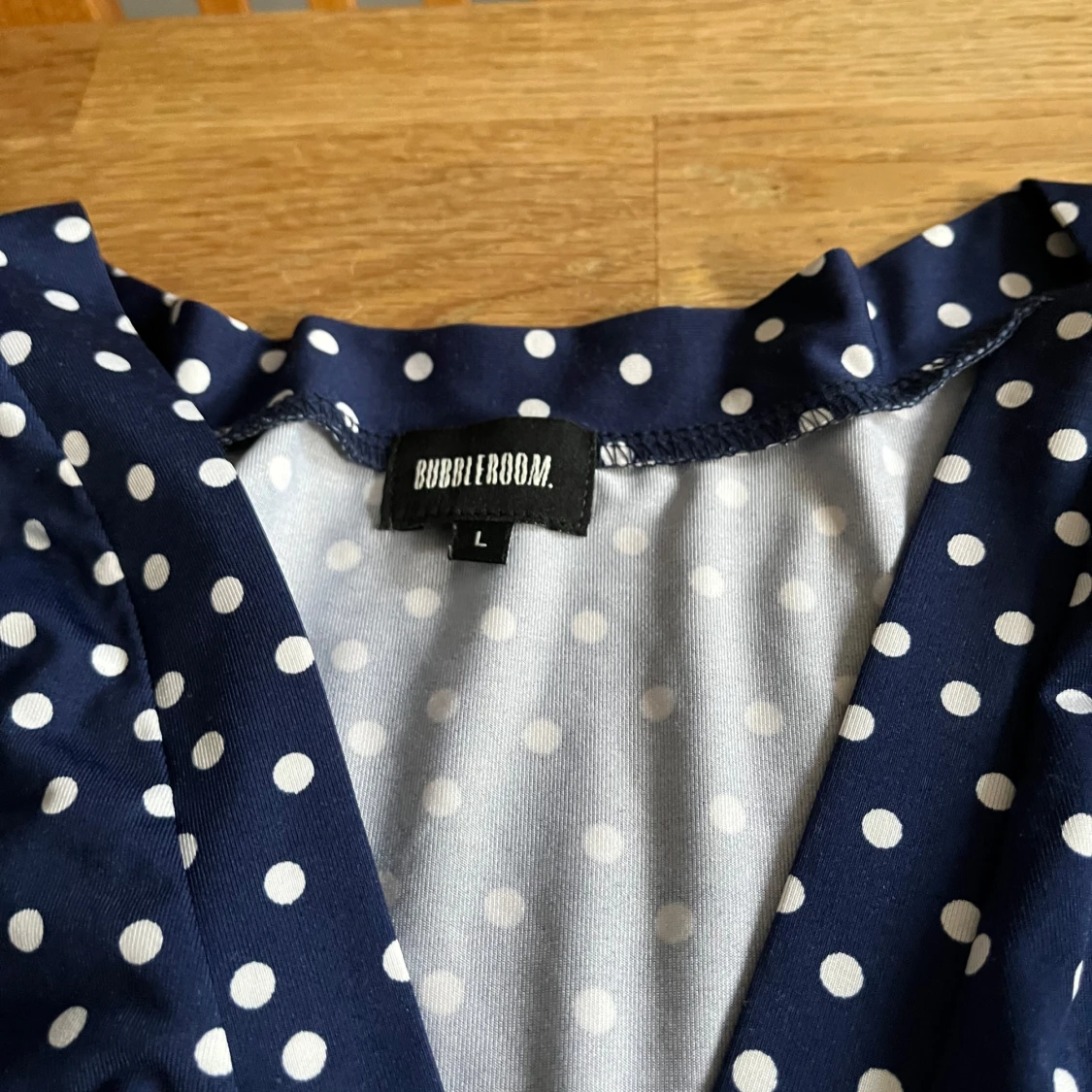 Mörkblå prickig Jumpsuit shorts Bubbleroom - 2