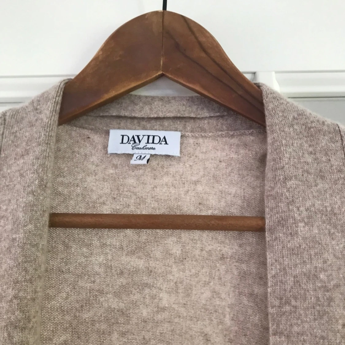 Superfin lyxig lång  kofta 100% cashmere/ kashmir stl M Davida  - 1