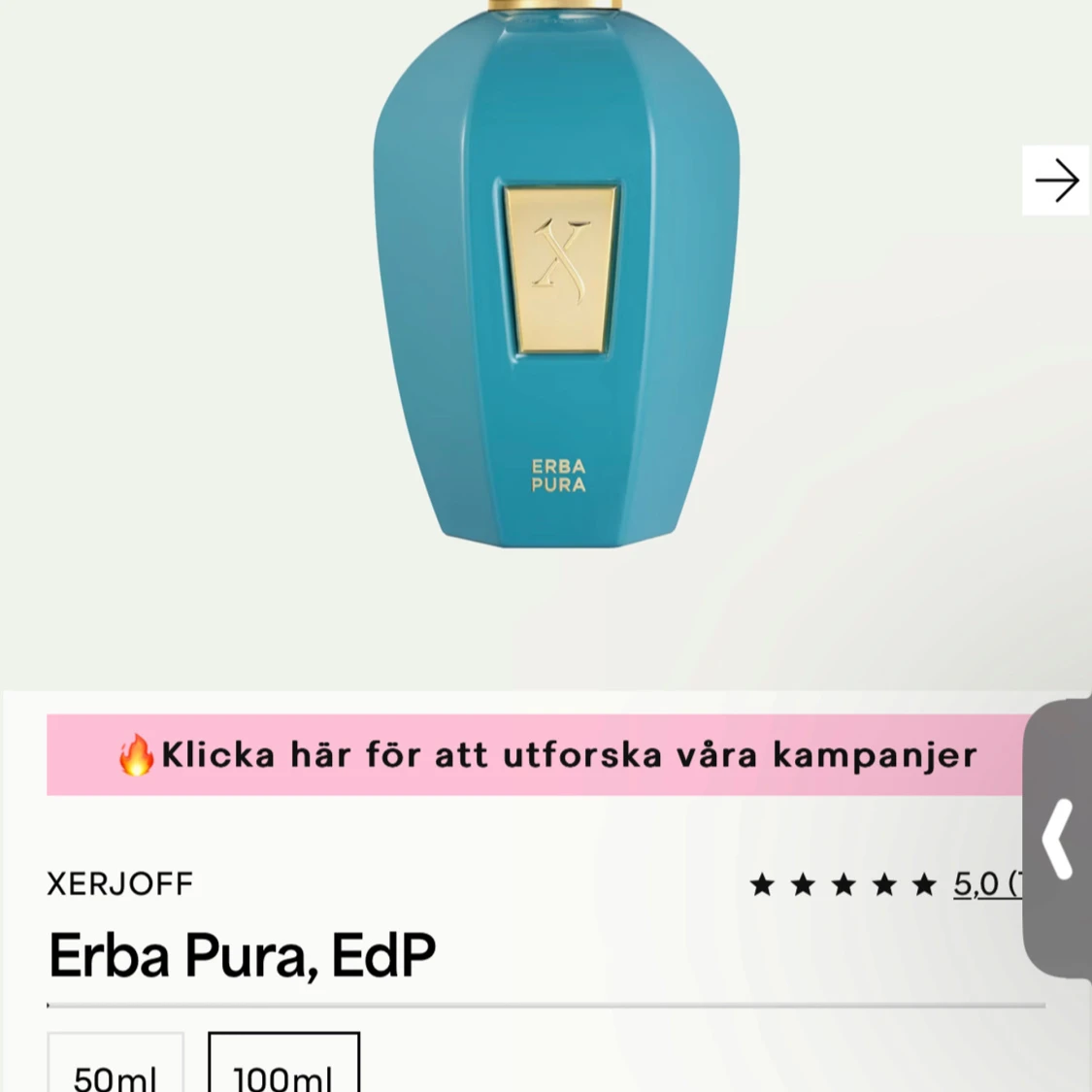 Erba Pura EdP från Xerjoff. 100 ml - 2