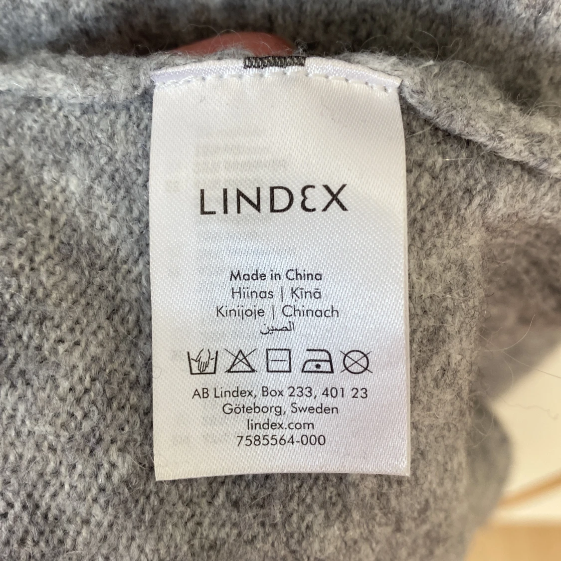 Gråmelerad långkofta från Lindex - 3