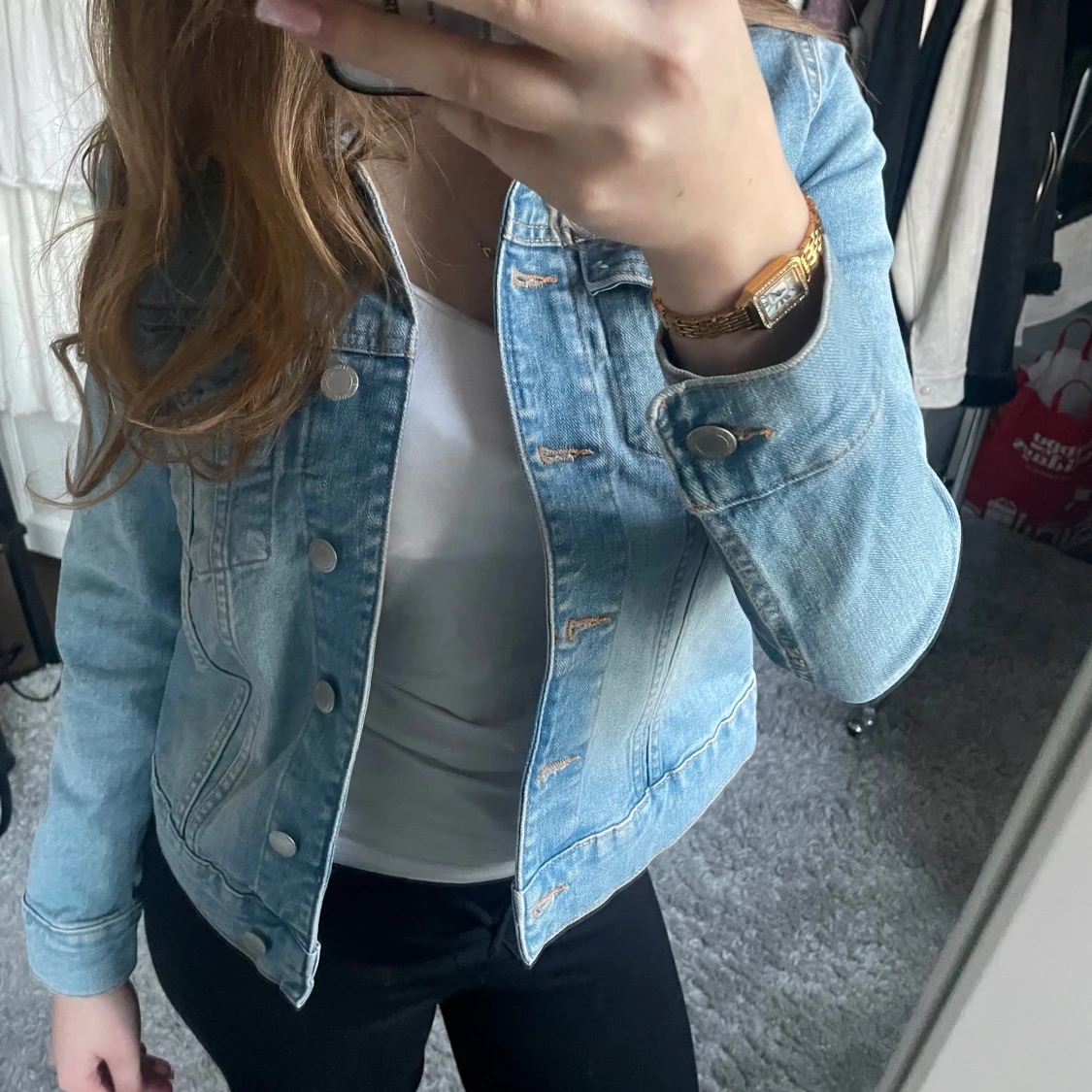 Ljusblå jeansjacka - 1