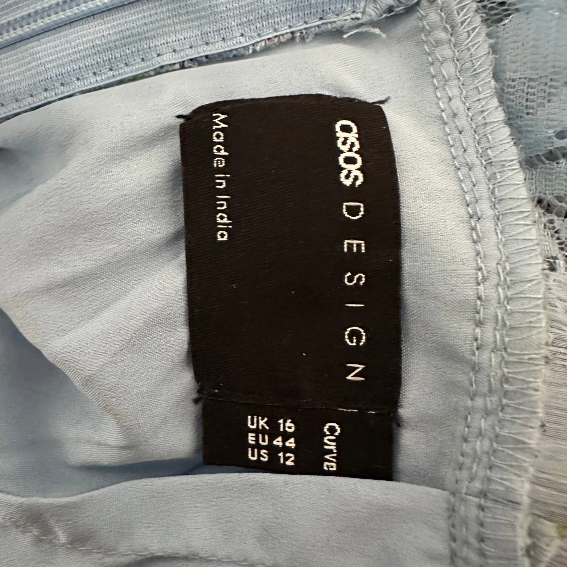 Ljusblå blommig långklänning från ASOS DESIGN - 3