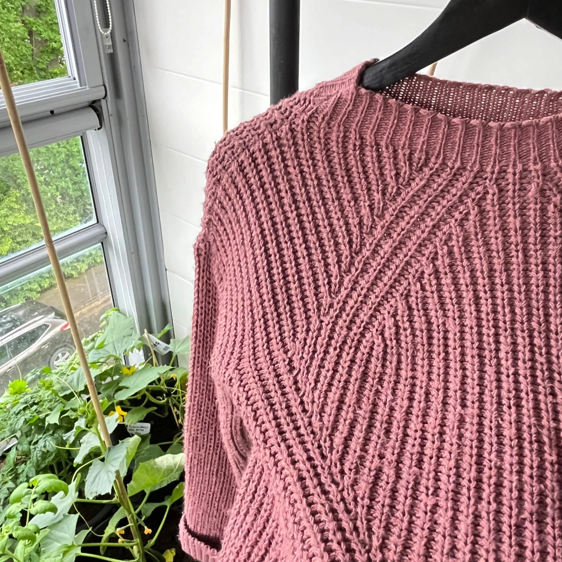 Stickad rosa tröja från Hailys XS - 3