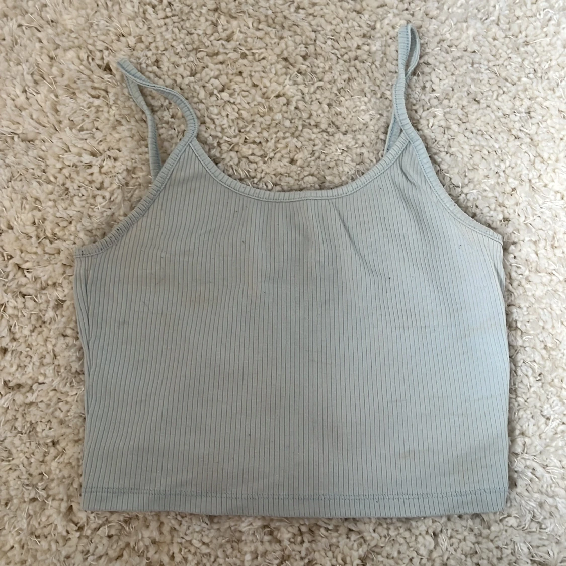 2-pack ribbade croppade linnen - 2