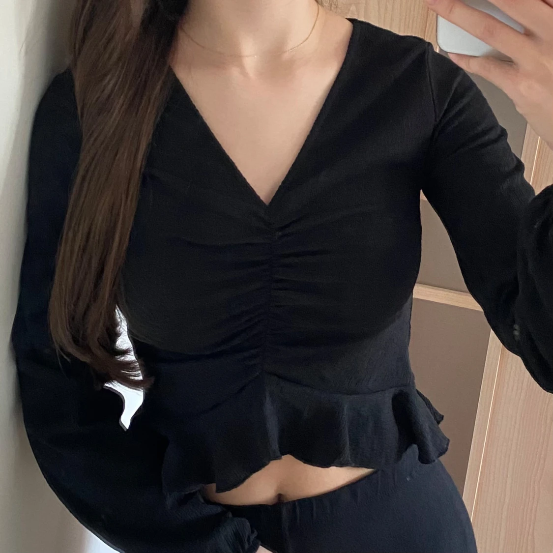 Svart volangtopp - 1