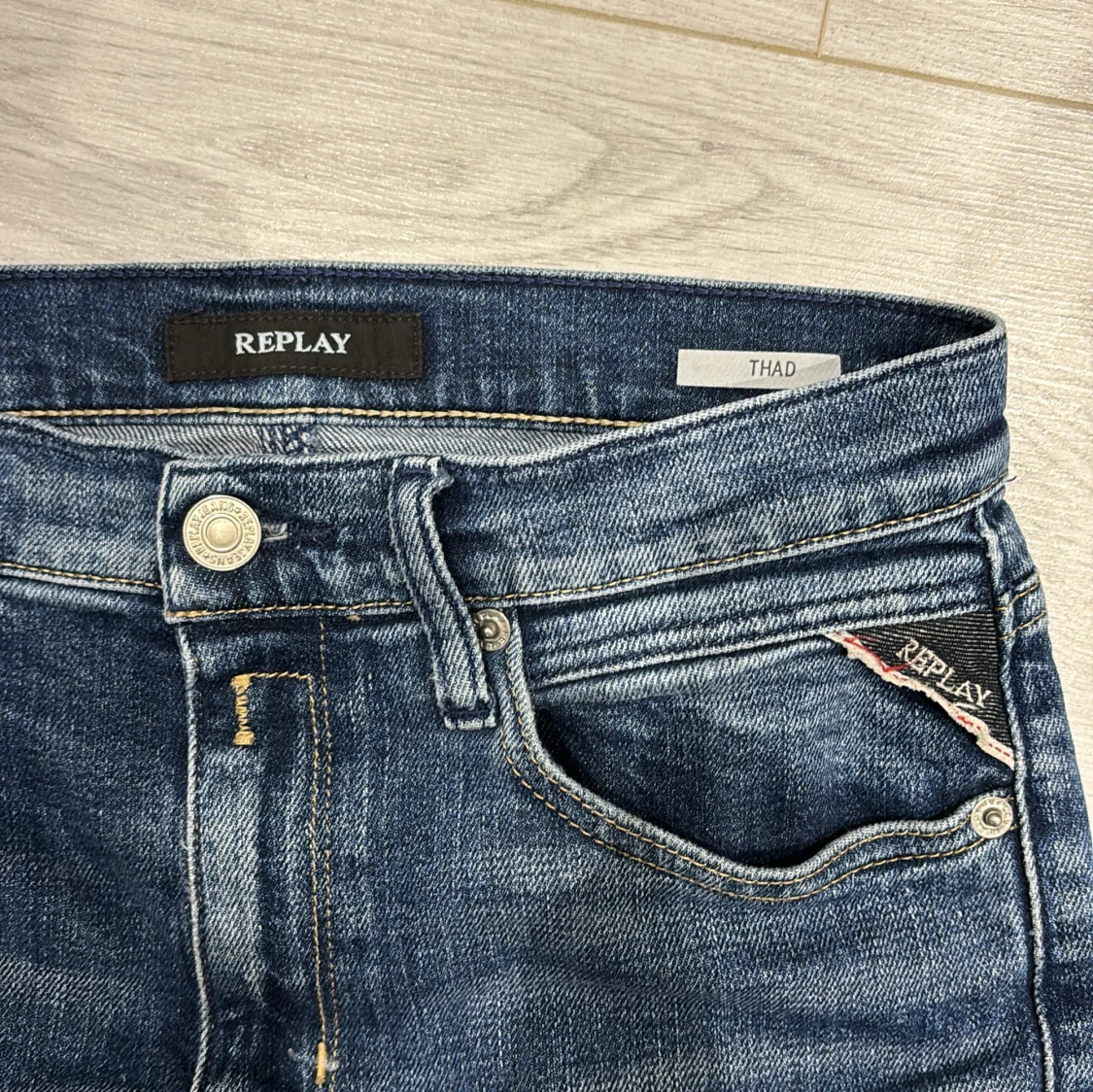 Blå jeansbyxor från Replay - 1