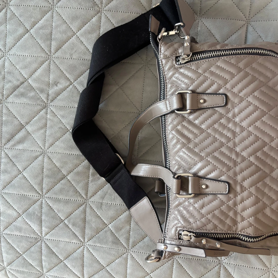 Grå grön don donna väska med dragkedjor - 2