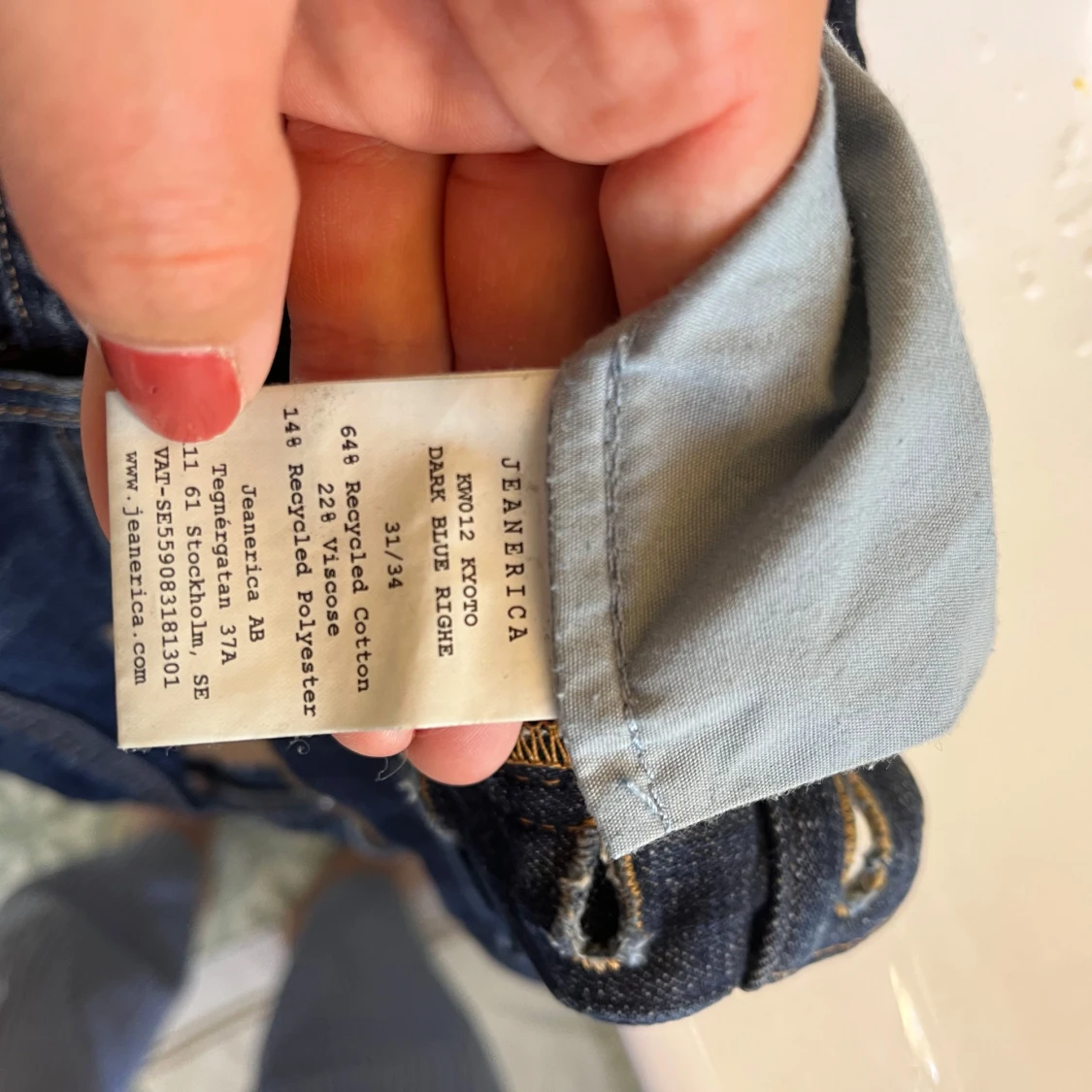 Jeanerica Kyoto wide jeans blå - 3