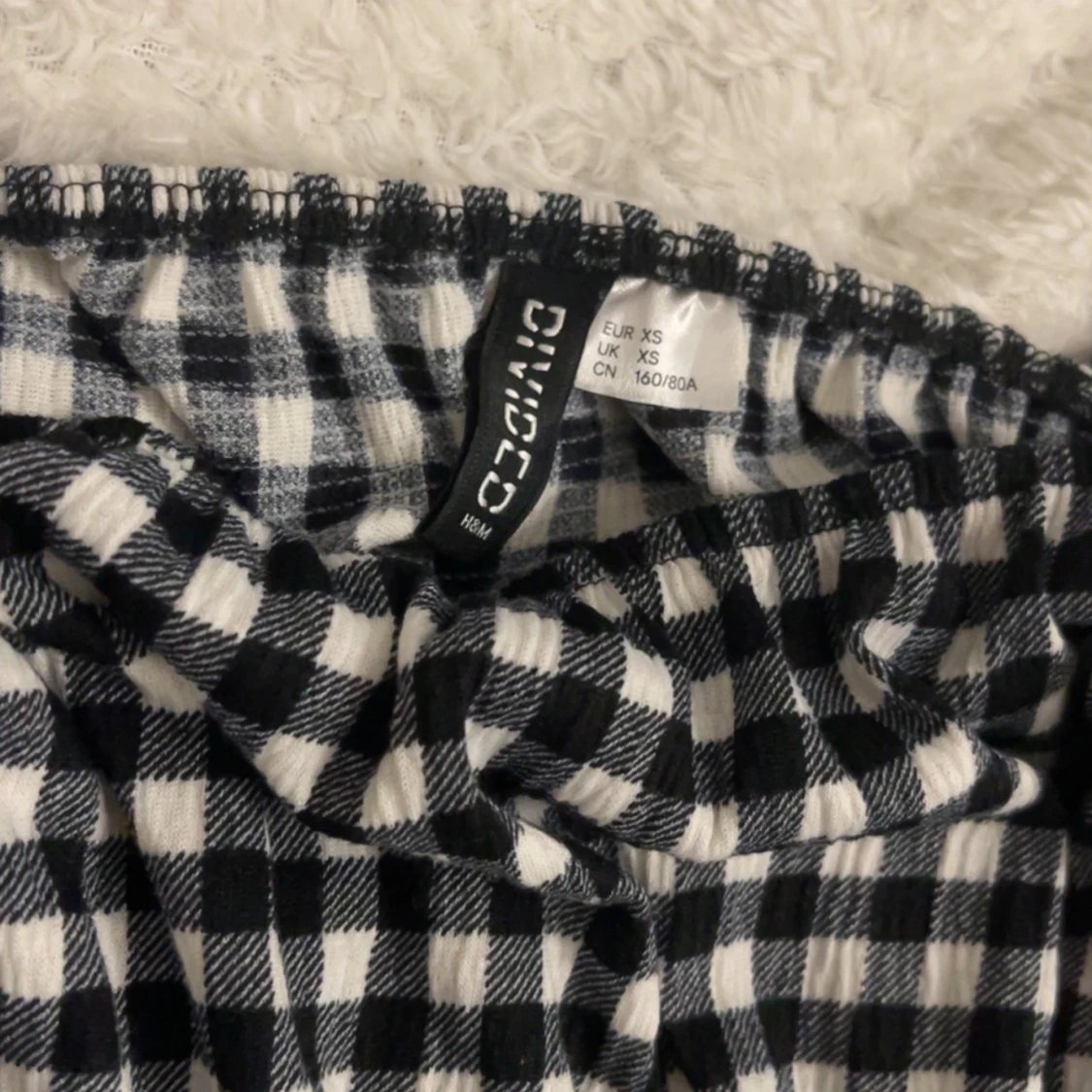 Svartvit rutig klänning H&M Divided - 1